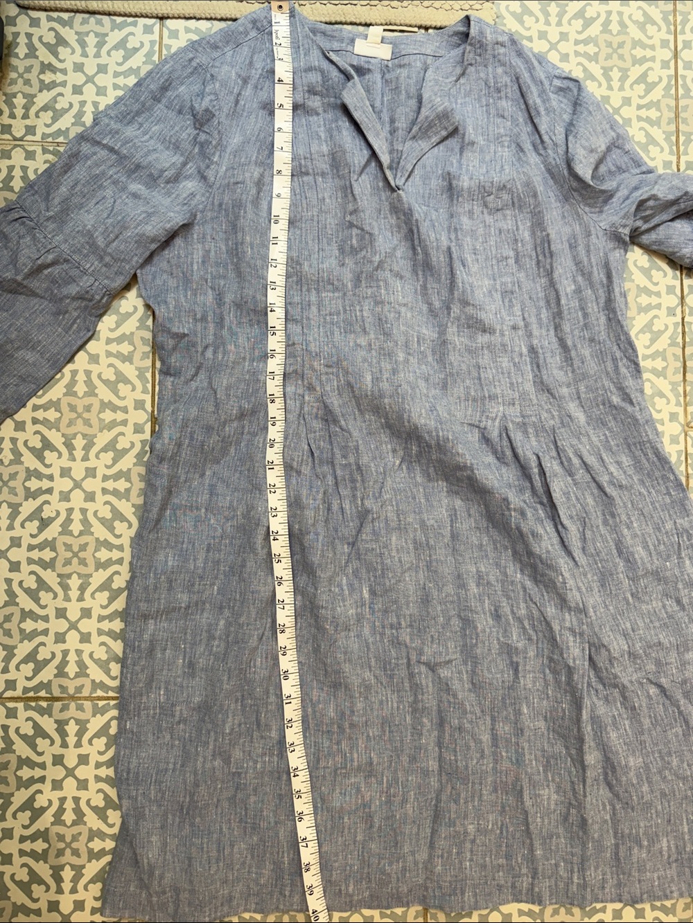 J. Jill Love Linen Light Blue Linen dress - XL - Picture 6 of 7